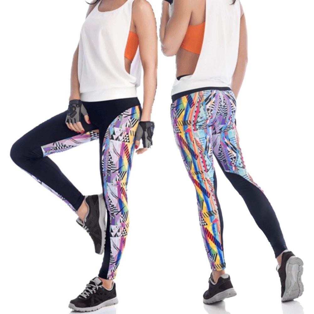 Mapalé Abstract Textile Leggings